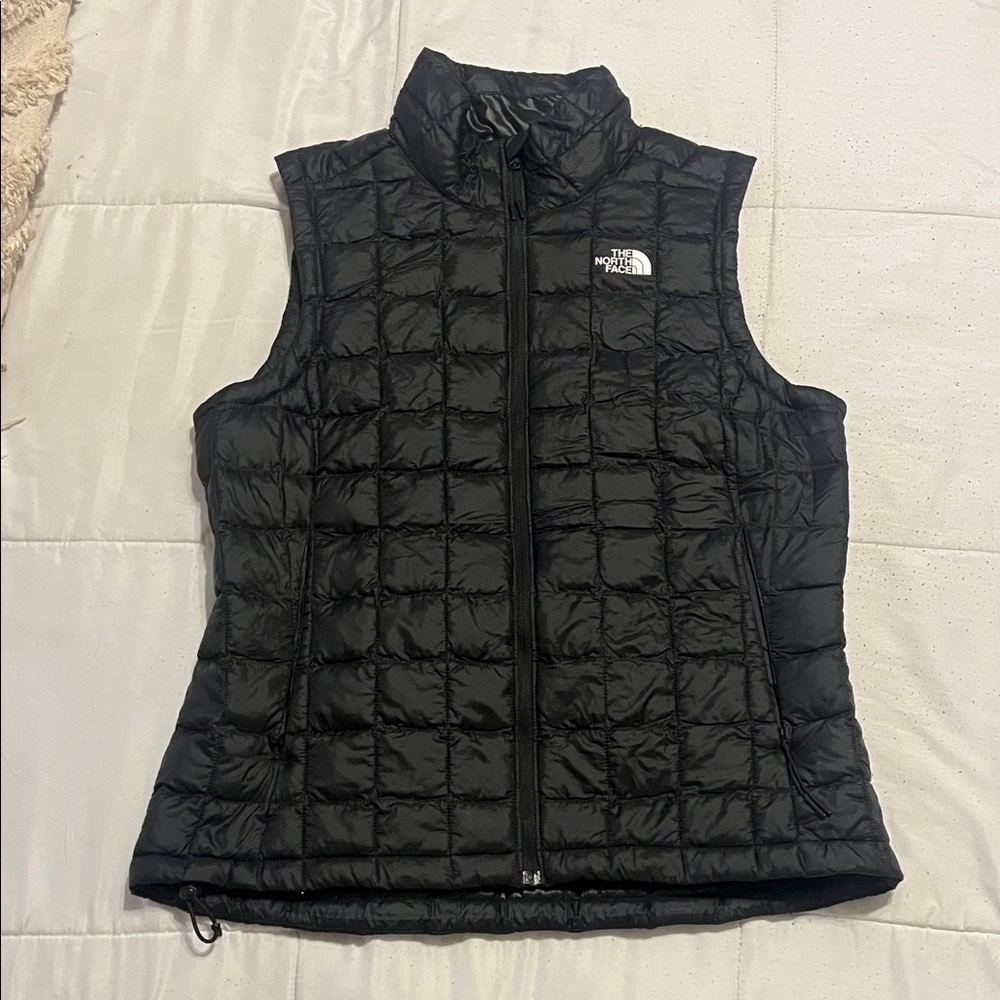 Womens North Face Black Quilted Vest